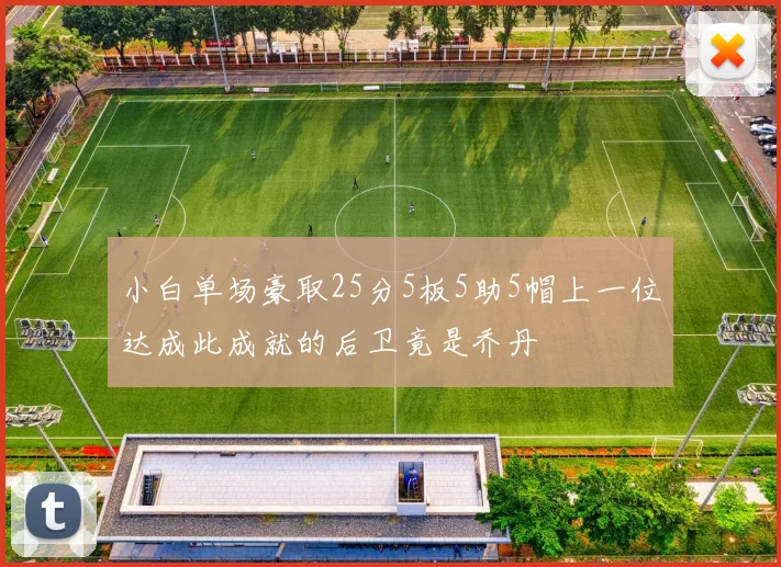 小白单场豪取25分5板5助5帽上一位达成此成就的后卫竟是乔丹